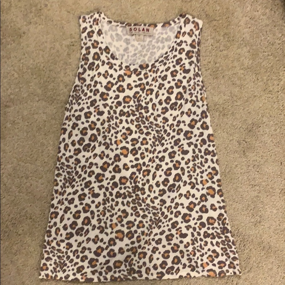 Anthropologie Leopard Tank